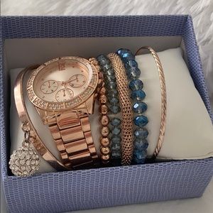 Brand new Jaclyn Smith watch and bracelet set